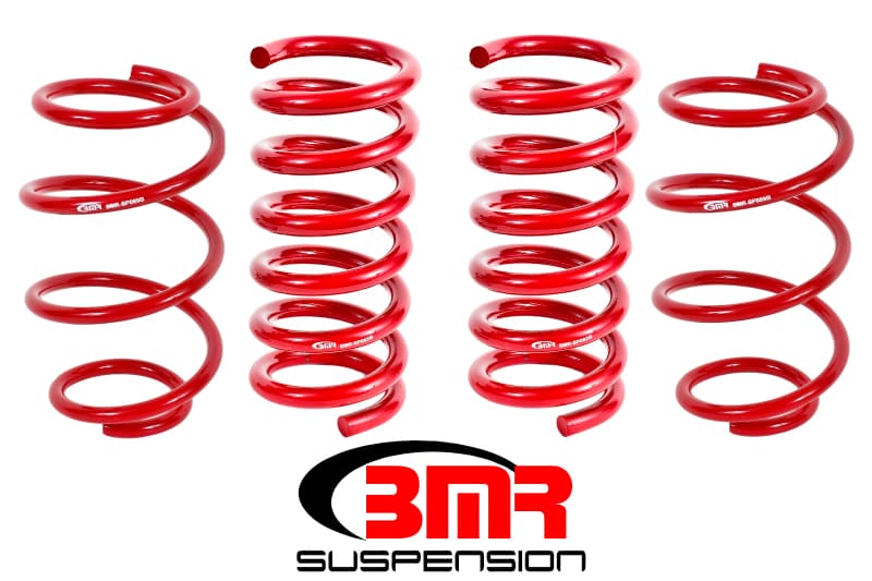 BMR Suspension Lowering Springs for 2015-2024 Mustang Chrome Silicon High-Ten...