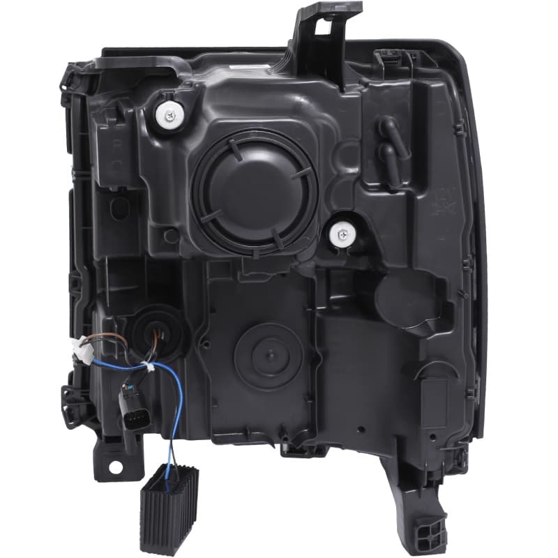 ANZO Projector Headlights for Chevy C6 Clear Lens Black Housing Pair - Image 5