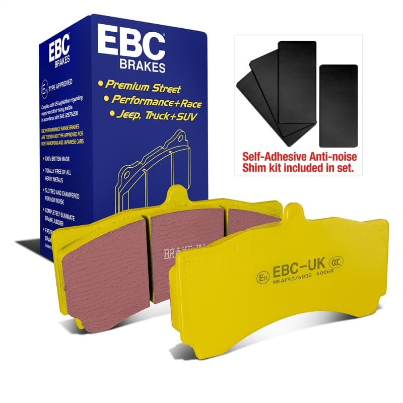 EBC Yellowstuff Brake Pad Set for Street and Track Driving High Performance