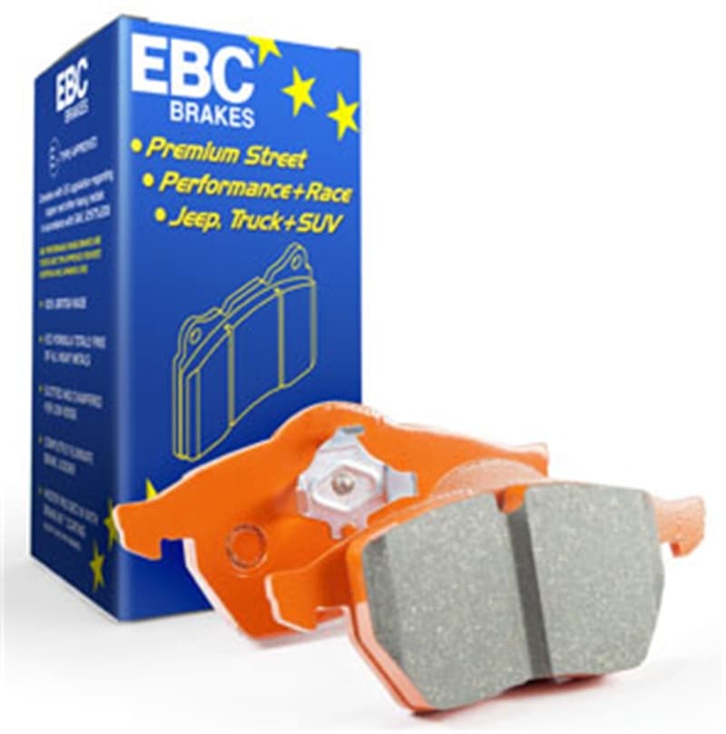 EBC Orangestuff Brake Pad Set for Rear with Thermic Black Anti-Corrosion Coating - Image 2
