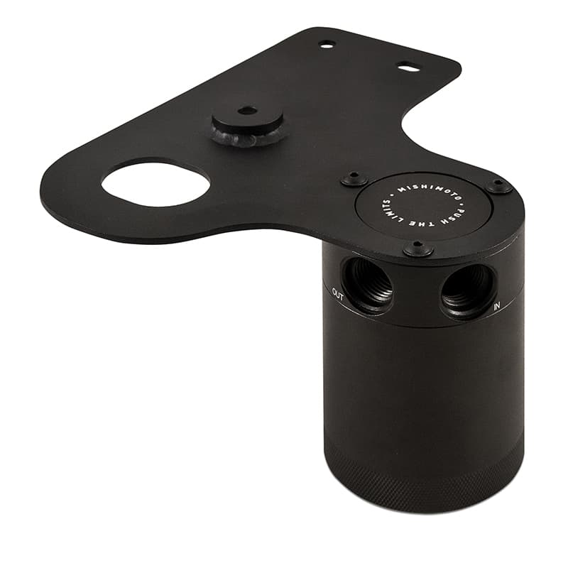 Mishimoto Baffled Oil Catch Can Kit for 2018-2023 Mustang GT 2-Port 50-Micron - Image 2