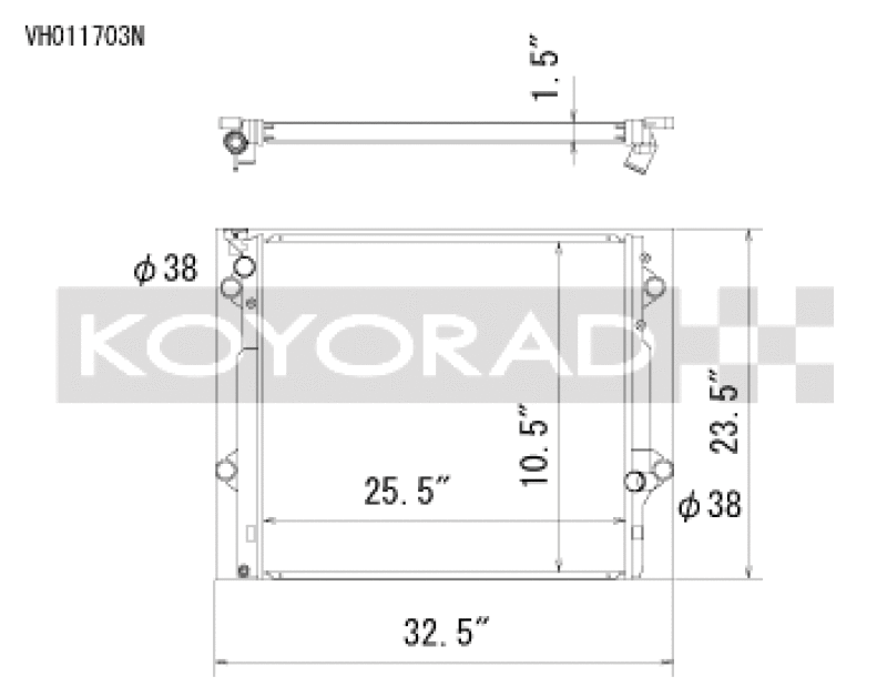 Koyo Aluminum Radiator for Toyota 4Runner Lexus GX470 4.7L Off-Road Use