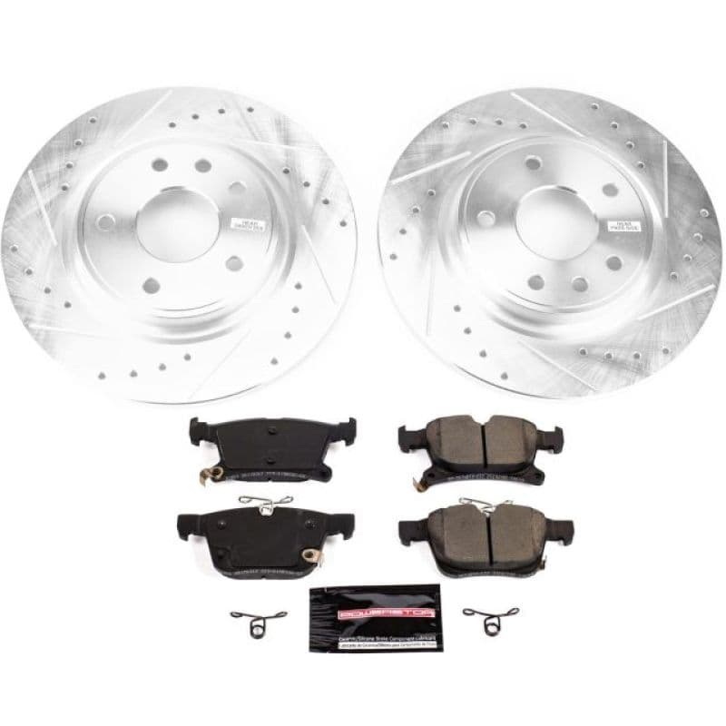 PowerStop Z23 Evolution Sport Brake Kit for Daily Driver with Carbon-Fiber Ce...
