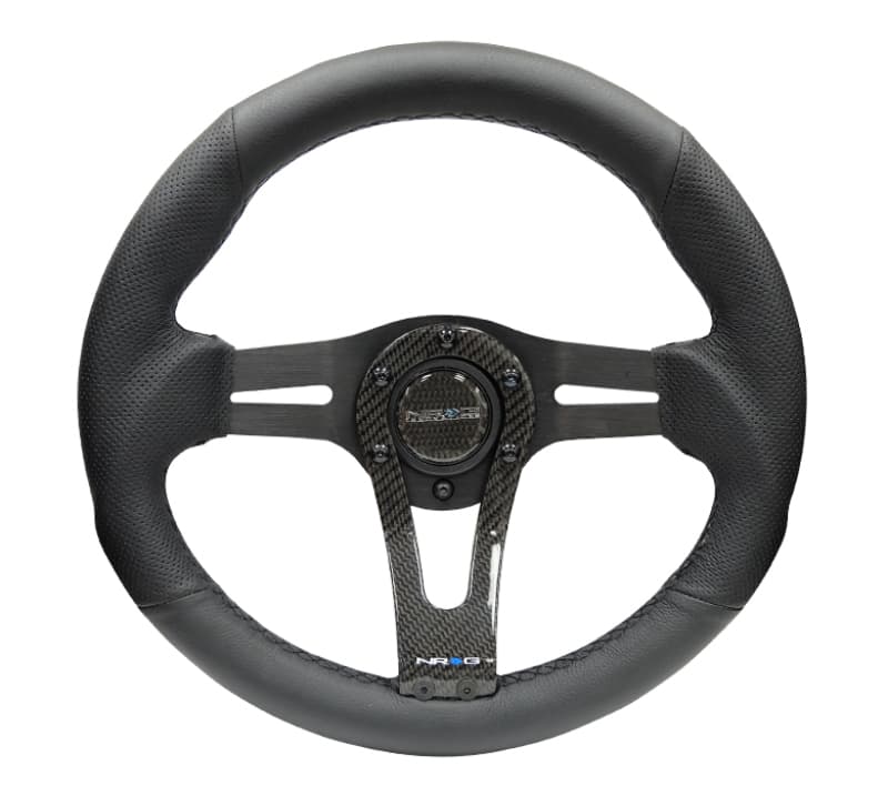 NRG Reinforced Steering Wheel 320mm with Carbon Center Spoke