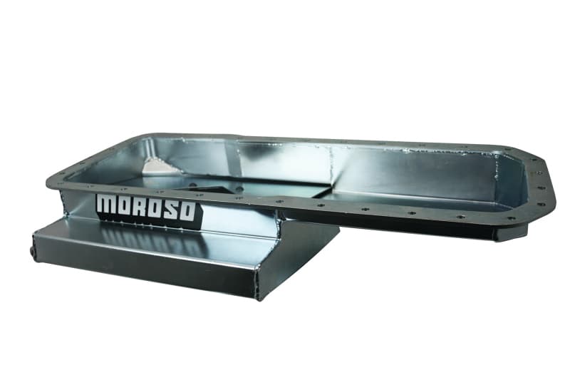 Moroso Oil Pan for Datsun/Nissan L24/L26/L28 7qt 6.25in Steel Baffled Wet Sump