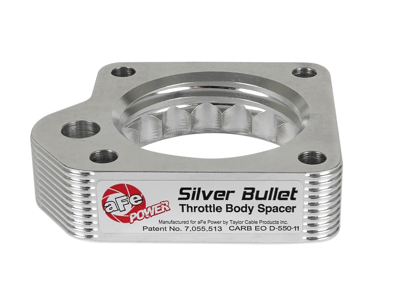 aFe Silver Bullet Throttle Body Spacer for Improved Airflow T-6061 Billet Alu... - Image 3