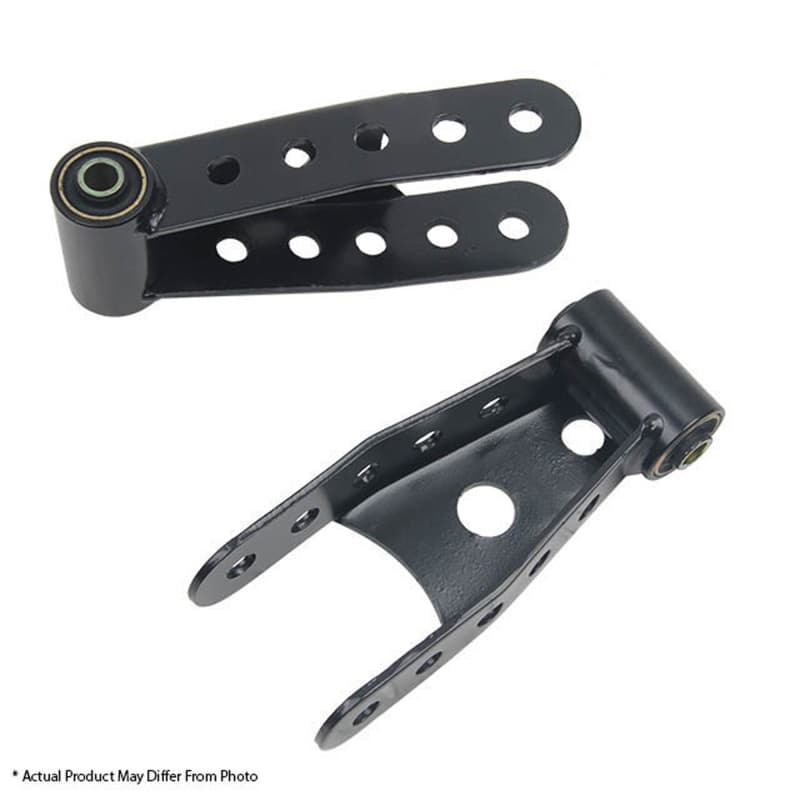 Belltech Shackle Kit for Trucks Heavy Gauge Steel Powder Coated Lowering 1-3 ... - Image 3