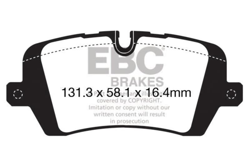 EBC Greenstuff Brake Pad Set for 4x4 Heavy Duty Long Life Low Wear - Image 2