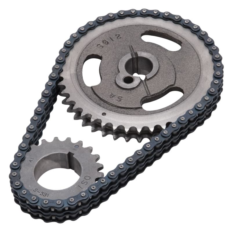 Edelbrock Timing Chain Performer-Link Solid-Bushing Cam & Crank Sprockets - Image 3