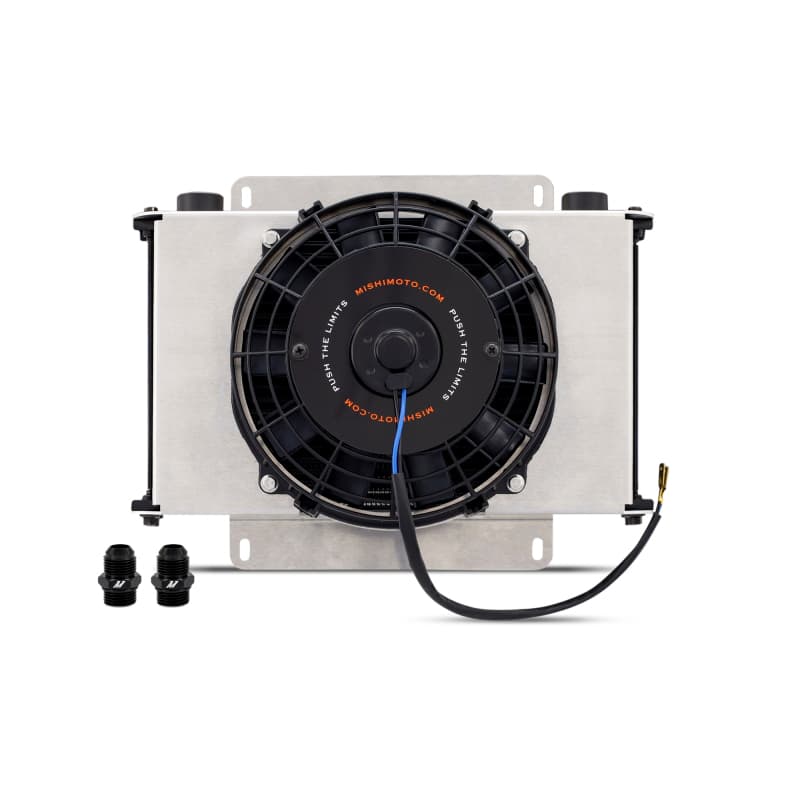 Mishimoto Oil Cooler Kit Universal 25-Row 120 PSI with 8" Fan and Mounting Br...