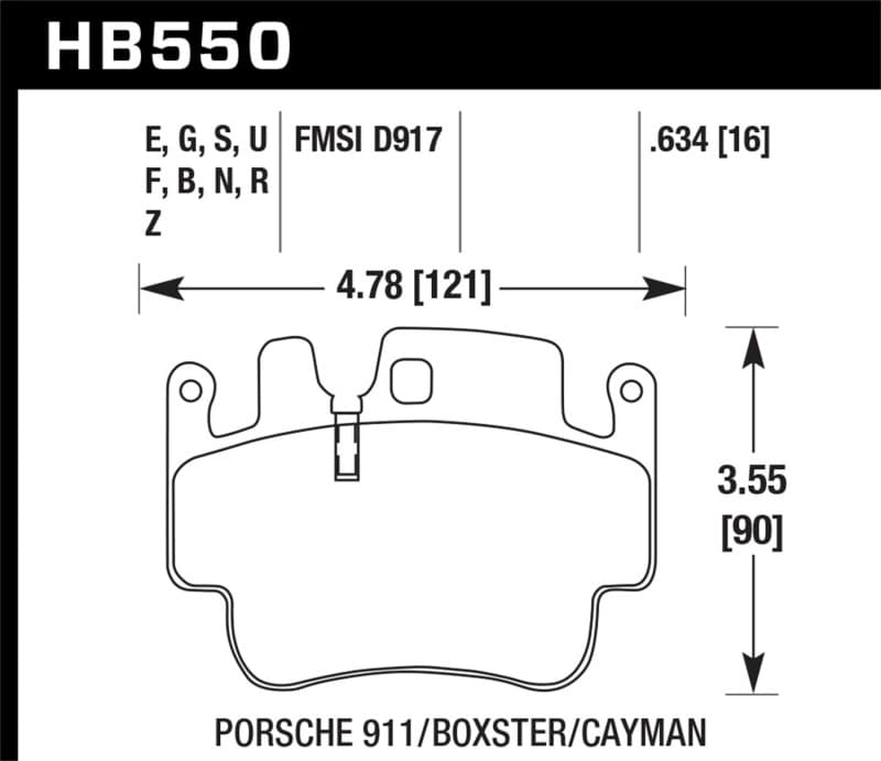 Hawk Performance HPS Brake Pad Set for Street Vehicles High Friction Compound - Image 2