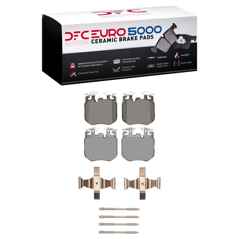 DFC Euro 5000 Ceramic Brake Pads for BMW M850i xDrive Front with Hardware Kit