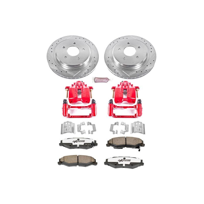 PowerStop Z26 Street Kit for Muscle Cars Drilled & Slotted Rotors Carbon-Fibe...
