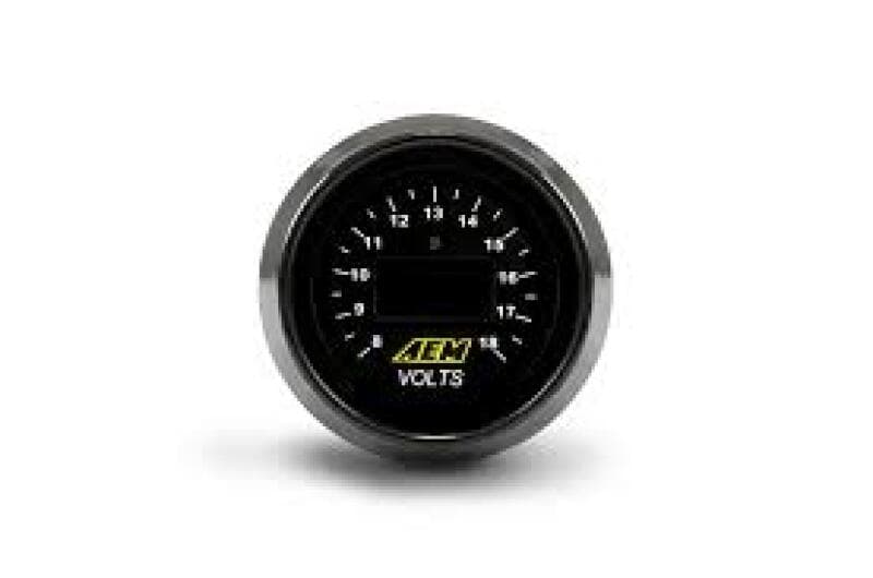AEM Digital Voltmeter Gauge 8-18V with LED Needle Display - Image 2