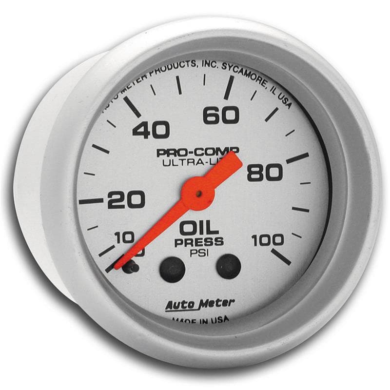 AutoMeter Mechanical Oil Pressure Gauge 1/8" NPT Connection - Image 4