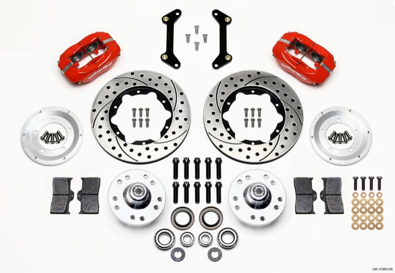 Wilwood Dynalite 4-Piston Front Hub Brake Kit for American Muscle Cars