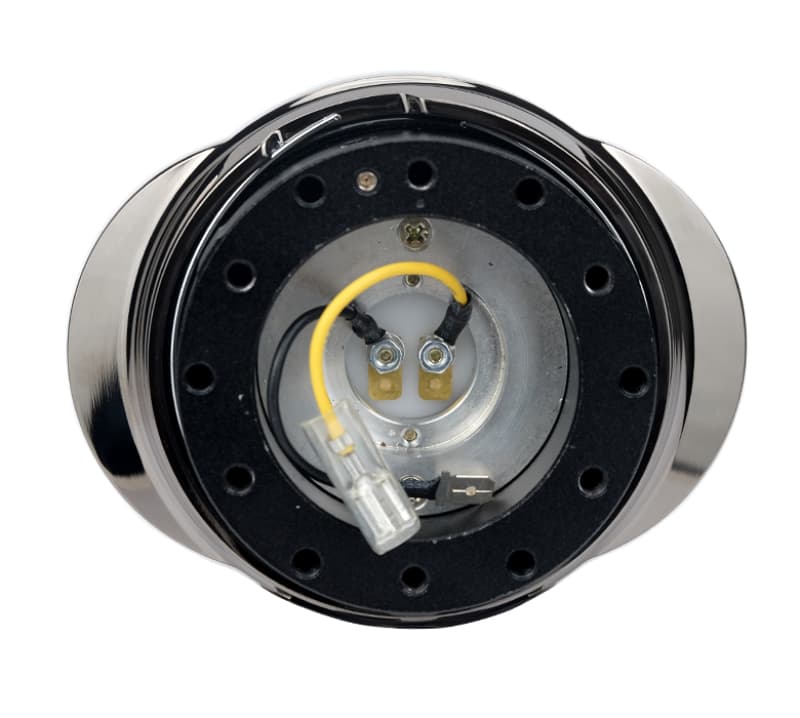 NRG Quick Release Kit for Steering Wheel Black Body Black Chrome Oval Ring - Image 3