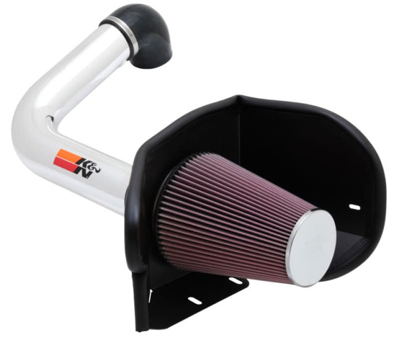 K&N Engineering 77 Metal Cold Air Intake for Universal Vehicles with Mandrel-...