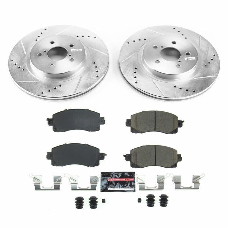 PowerStop Z23 Evolution Sport Brake Kit Carbon-Fiber Ceramic Pads