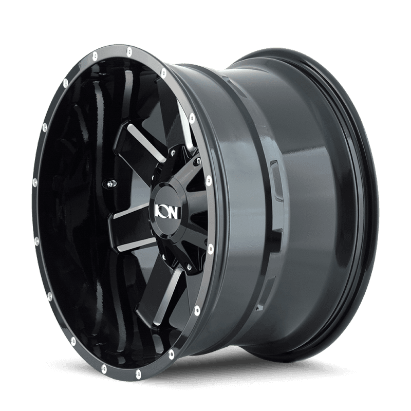 ION Wheels 141 Series 17x9 6x135 18mm Offset Gloss Black Milled Wheel - Image 2