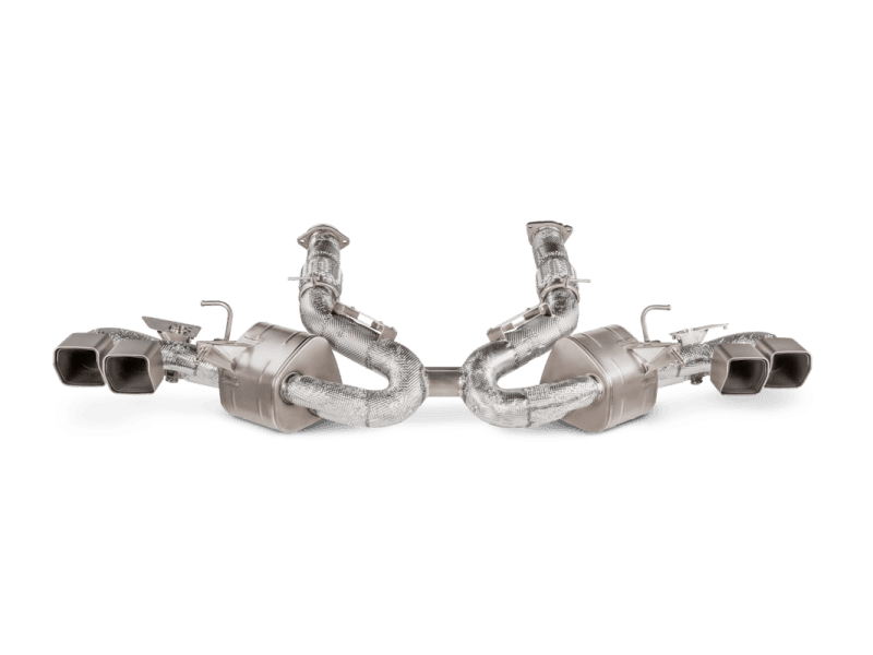 Akrapovic Slip-On Line for Chevrolet Corvette Stingray C8 Titanium Titanium Tips