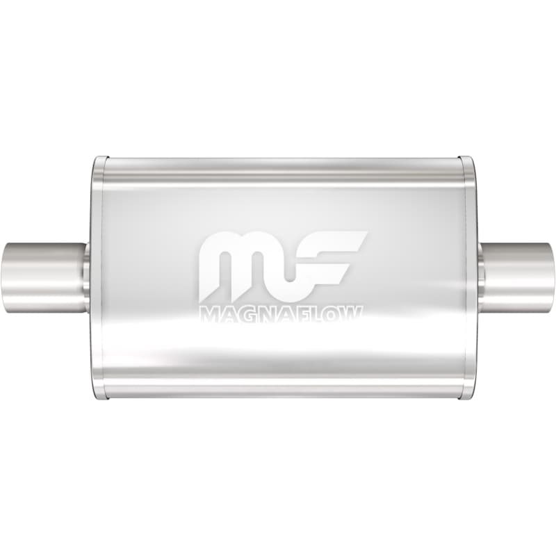 Magnaflow 3.5x7in Oval Straight-Through Stainless Steel Performance Muffler - Image 2