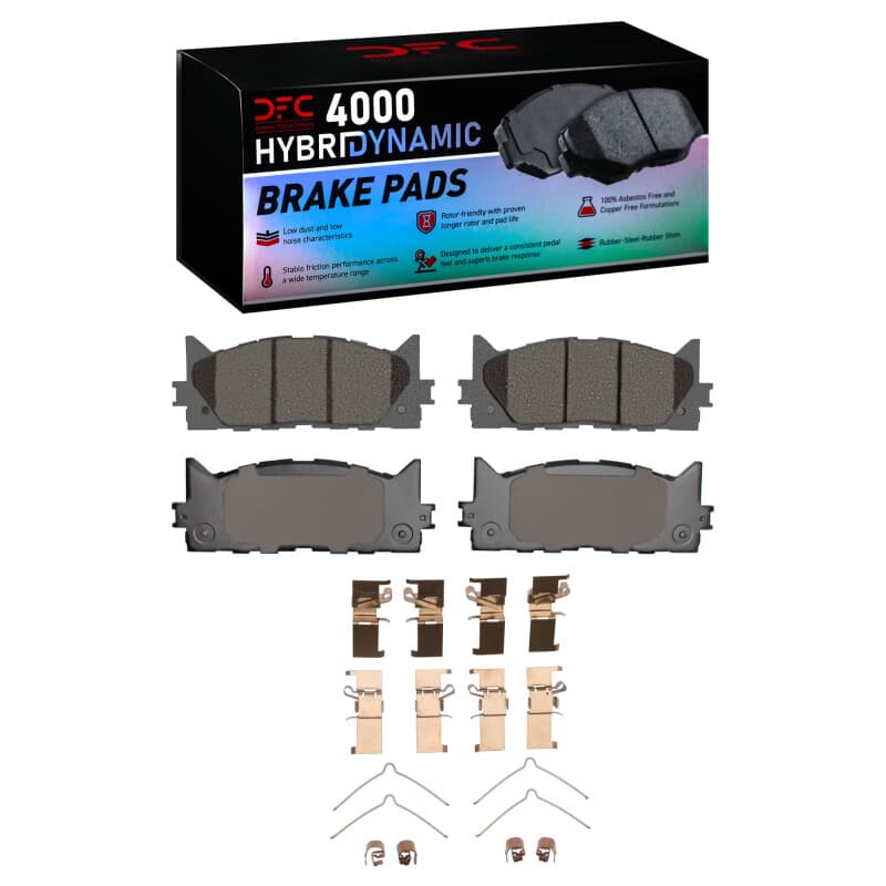 DFC 4000 HybriDynamic Brake Pads Consistent Pedal Feel Low Dust Low Noise