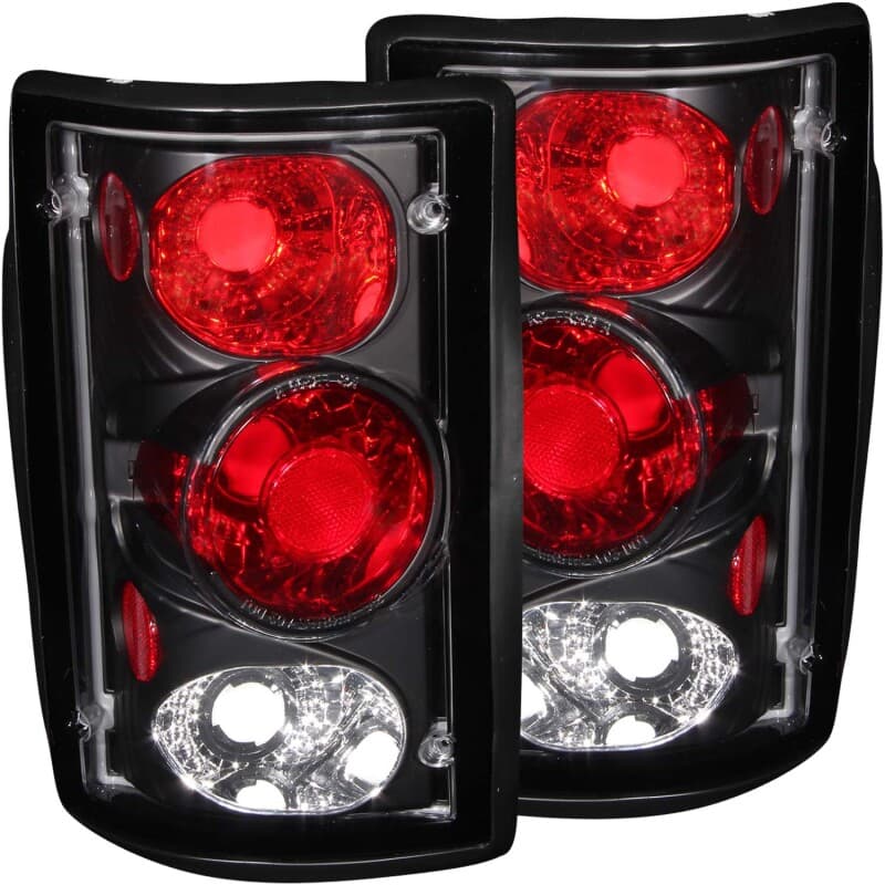 ANZO Tail Light Assembly for Chevy C6 Clear Lens Black Housing Pair - Image 2