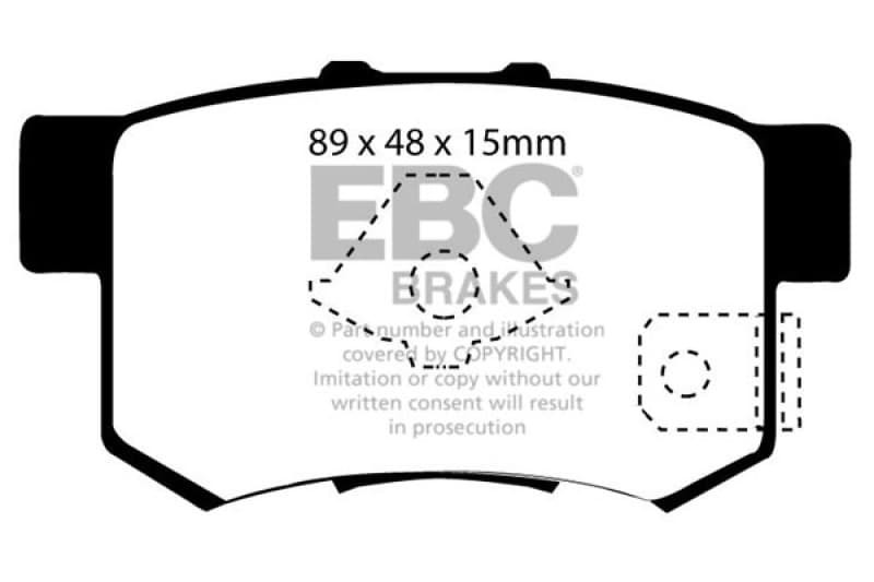 EBC Ultimax2 Brake Pad Set for Urban/Daily Driver OEM Replacement