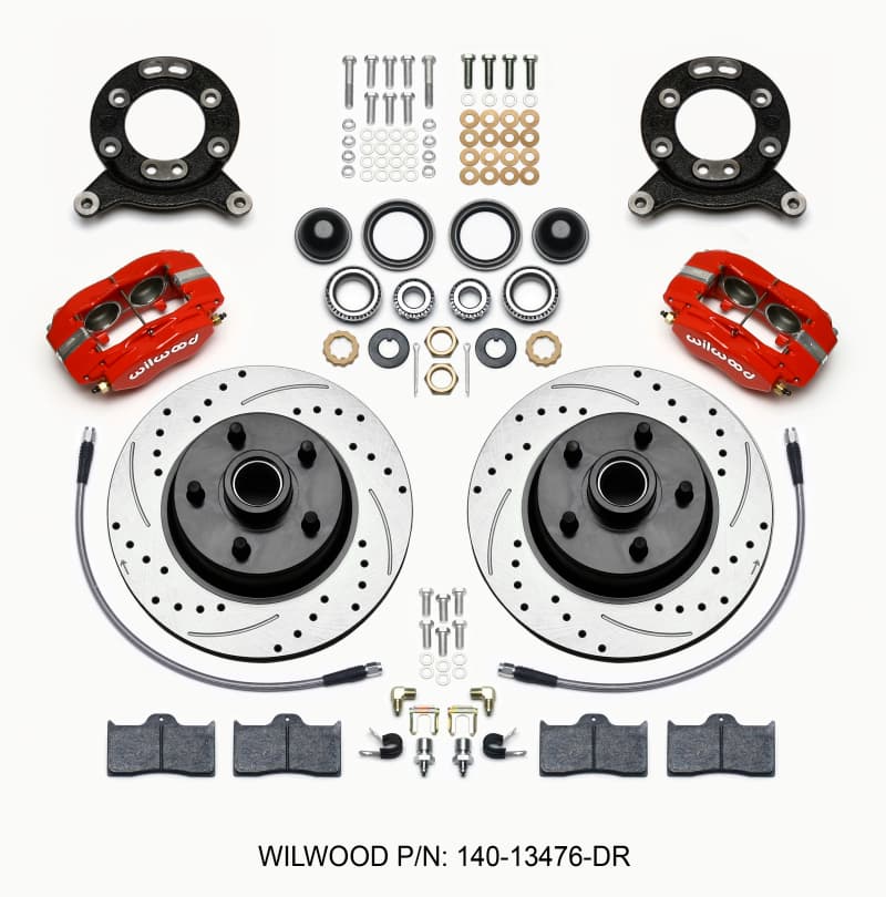Wilwood Classic Series Front Disc Brake Kit for Ford Mustang 4-Piston 11.3" R...