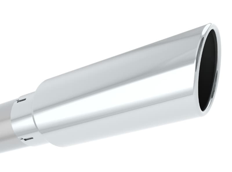 Borla Exhaust Tip Universal Bright Chrome T-304 Stainless Steel Mirror-Polished