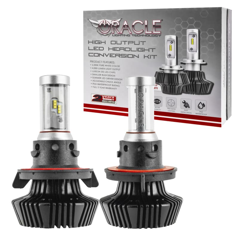 ORACLE Lighting LED Headlight Bulbs 4000+ Lm High-Output Philips Luxeon ZES
