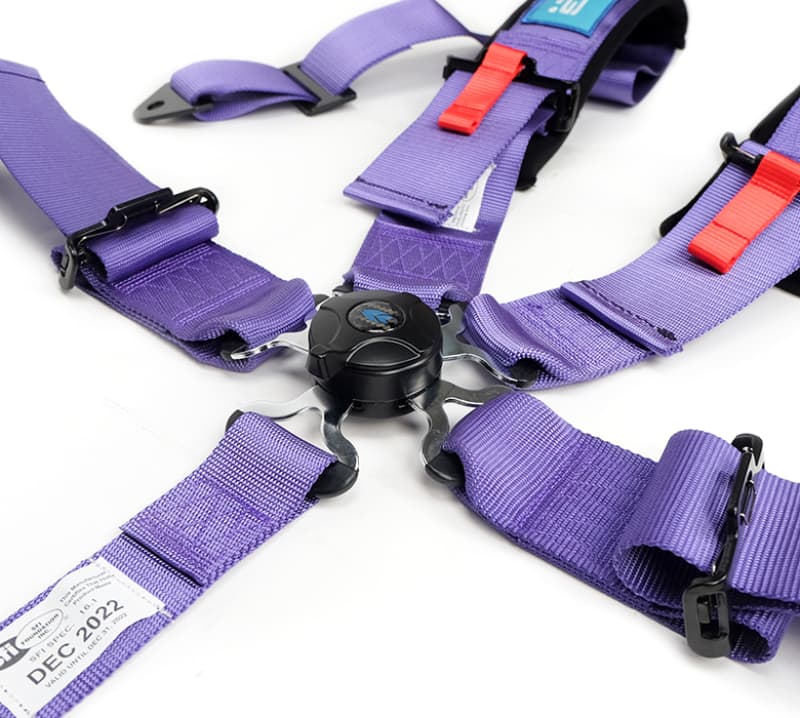 NRG 5PT 3-Inch SFI 16.1 Seat Belt Harness with Pads Cam Lock - Image 2