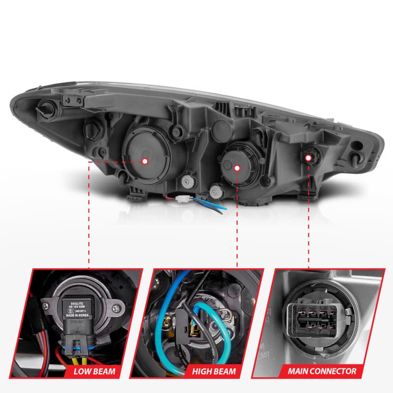 ANZO LED Projector Headlights for Chevy C6 High Output Replacement - Image 5