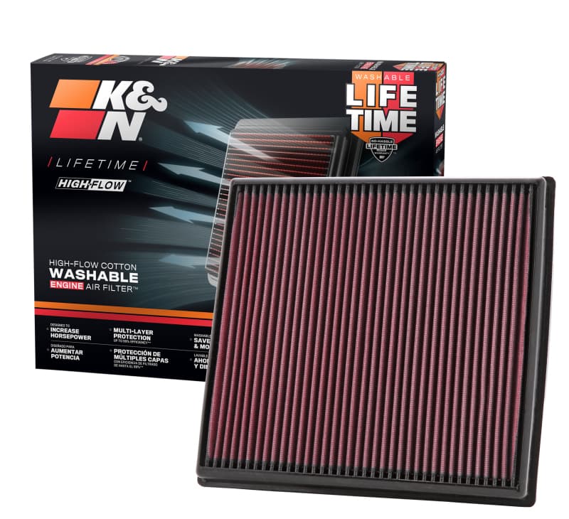 K&N Engineering Drop-In High-Flow Washable Air Filter 33-2428 - Image 5