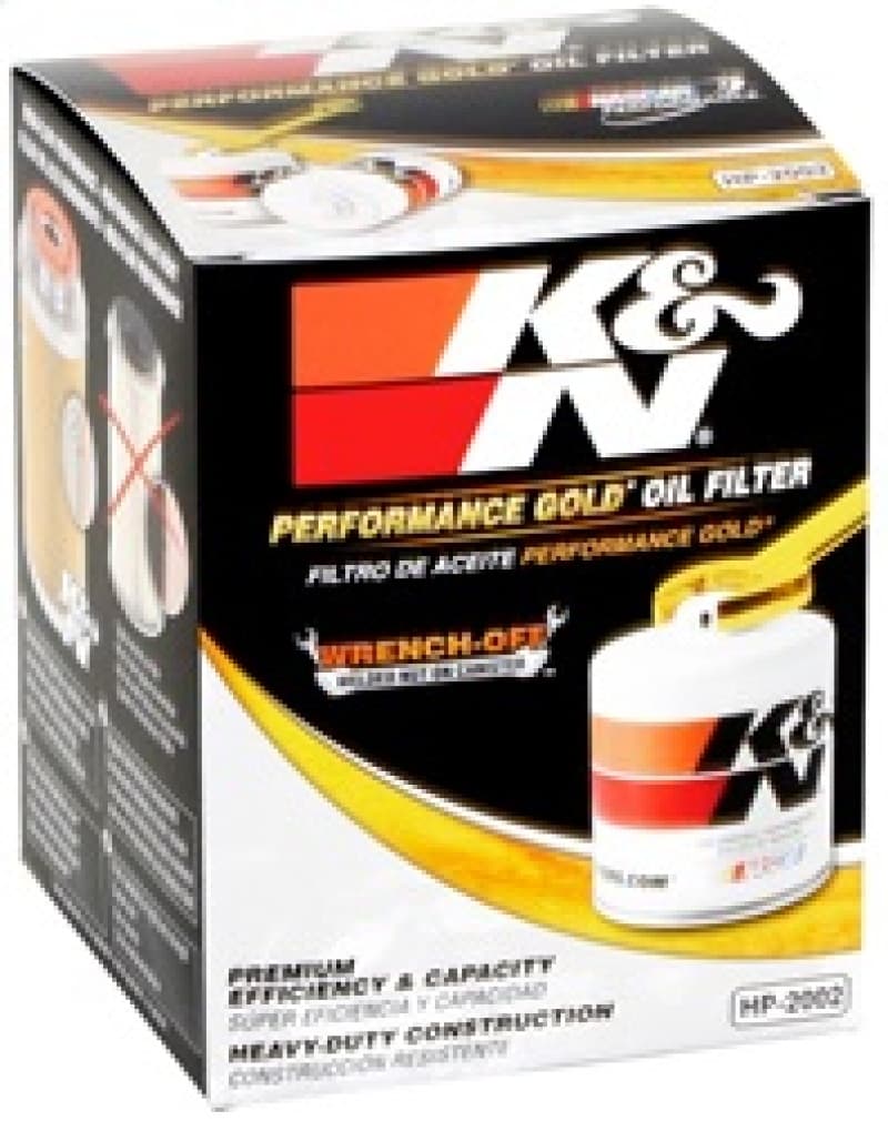 K&N Engineering Oil Filter HP-2002 with Welded Hex Nut for Quick Removal - Image 4