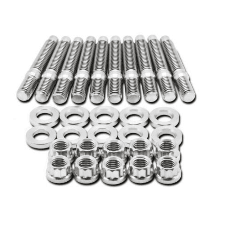 BLOX Racing Intake Manifold Stud Kit SUS303 Stainless Steel M8x1.25mm 55mm 8-...