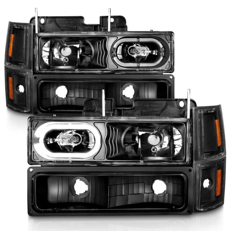 ANZO Crystal Headlights Clear Lens Black Housing Not for Sealed Beam - Image 5