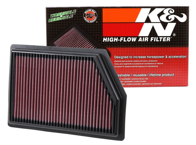 K&N Engineering Drop-In Air Filter Washable Reusable High-Flow 33-5009 - Image 5
