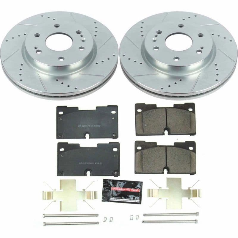 PowerStop Z23 Evolution Brake Kit for Daily Driver Carbon-Fiber Ceramic Pads