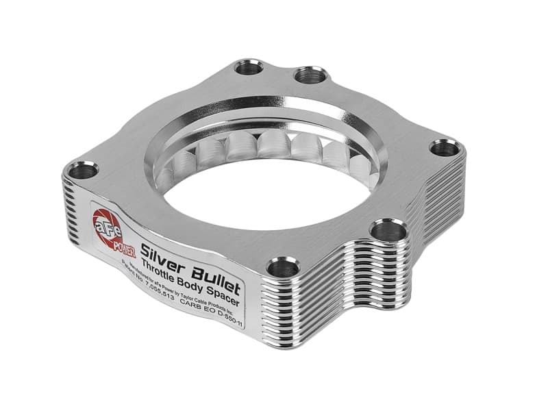 aFe Silver Bullet Throttle Body Spacer for Improved Airflow T-6061 Billet Alu...