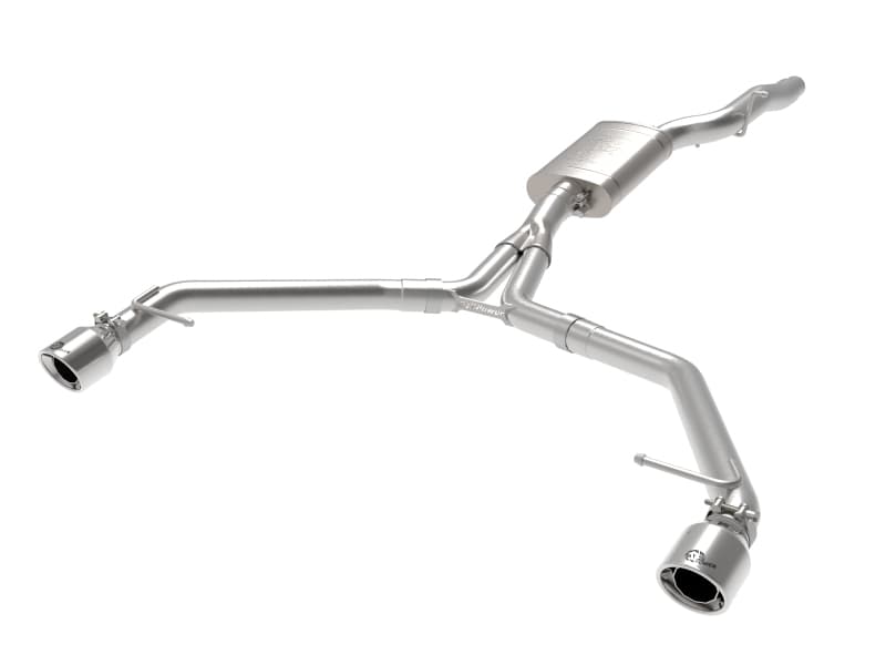aFe Exhaust Axle Back System 3in 304 Stainless Steel with Dual 4in Tips