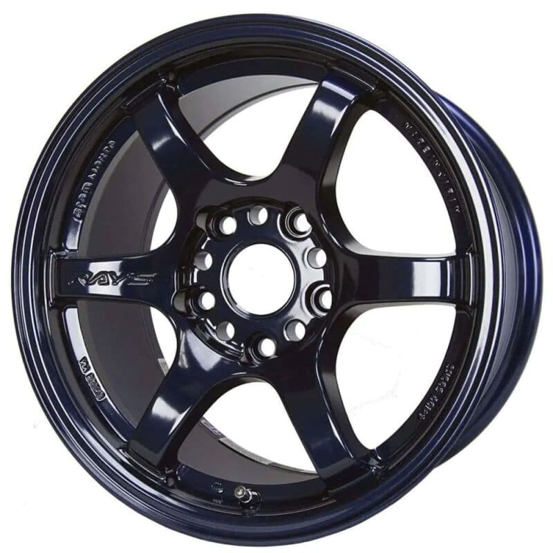 Gram Lights 57DR 17x9.0 +38 5x100 Dark Blue Chrome Wheel