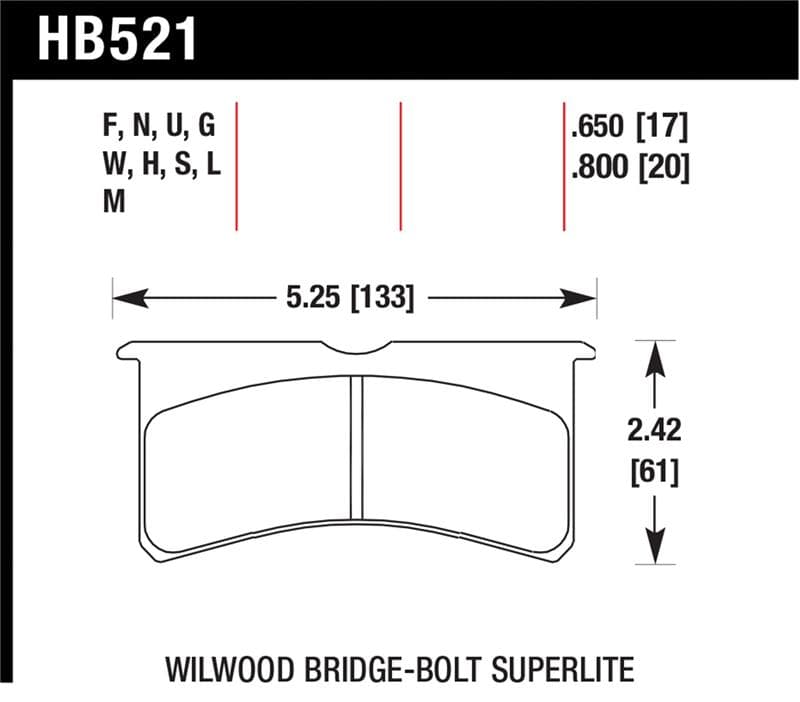 Hawk Performance HT-10 Brake Pad Set for Street Vehicles High Friction Compound