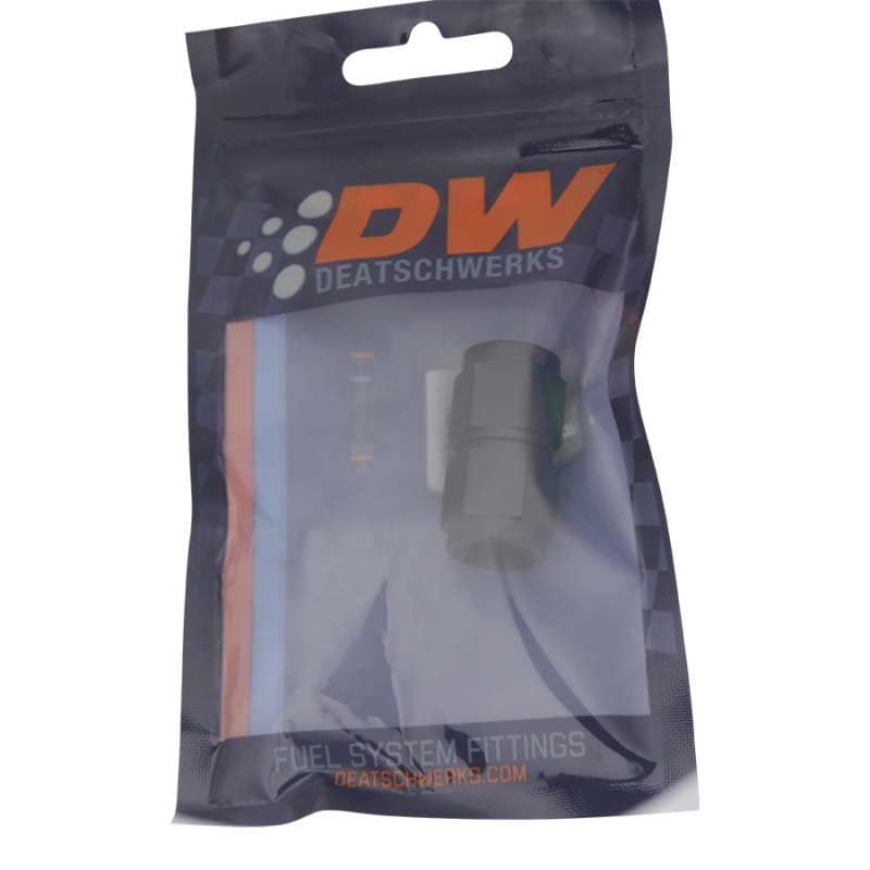 DeatschWerks 6AN Female Swivel Couplers Anodized Matte Black - Image 2