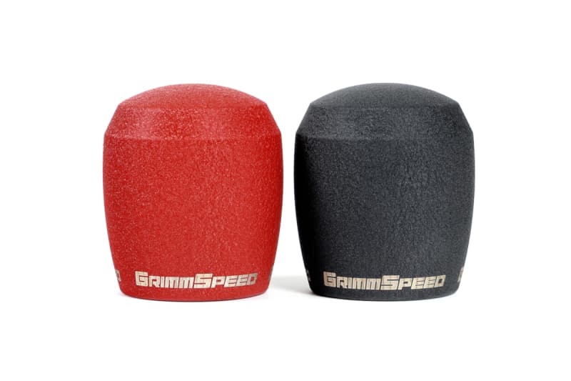 GrimmSpeed Stubby Shift Knob Stainless Steel M12x1.25 Red - Image 5