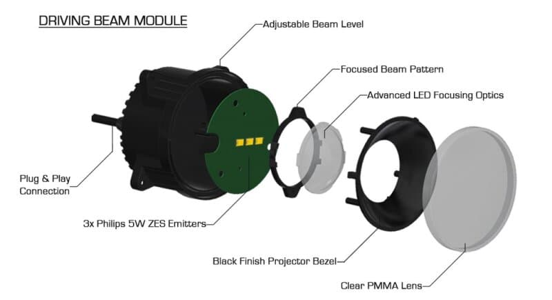 ORACLE Lighting Vector Series Grill for Jeep Wrangler JK with Integrated LED ... - Image 4