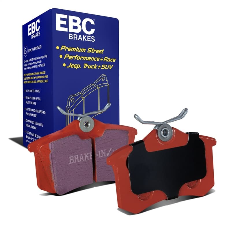 EBC Redstuff Brake Pad Set for Chevy C6 Synthetic Fiber Low Dust