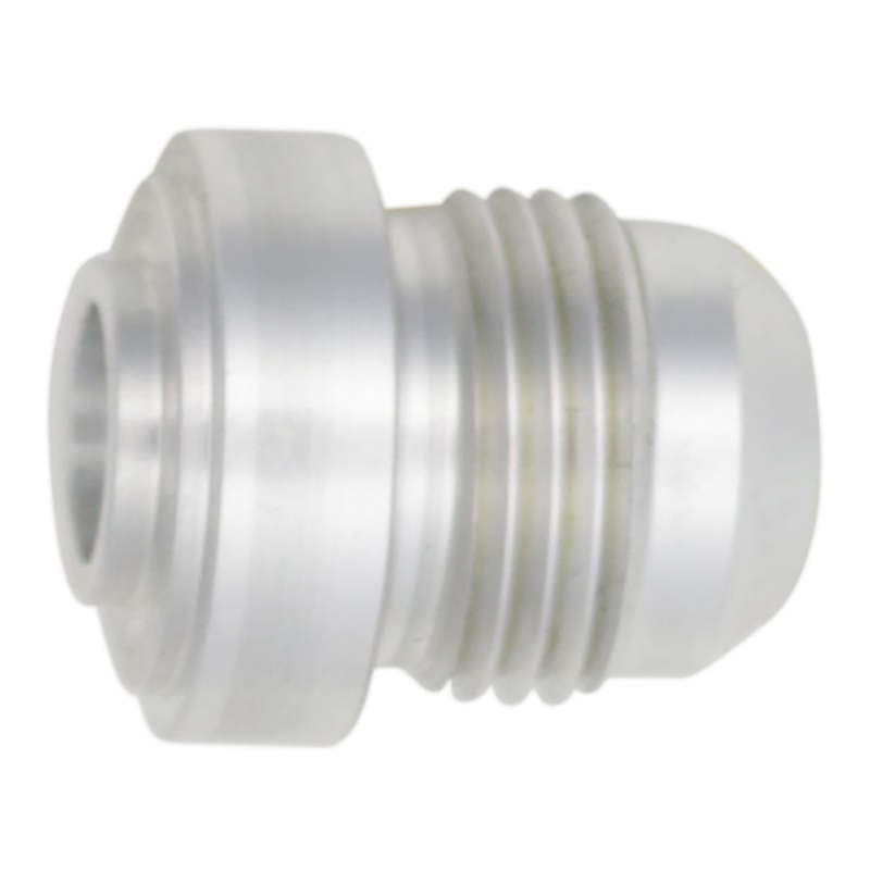 DeatschWerks 8AN Male Flare Aluminum Weld-On Fitting Anodized Raw Aluminum