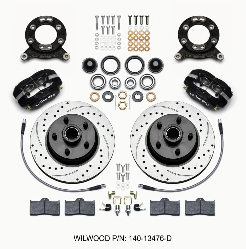 Wilwood Classic Series Front Disc Brake Kit for Ford Mustang 4-Piston 11.3" R...